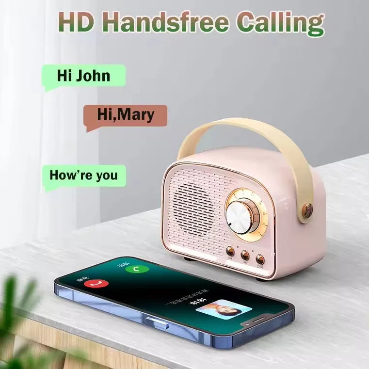DW21 Retro Mini Wireless for Bluetooth Speaker Classical Home Theatre Sound Stereo Subwoofer for Stage for Outdoor Decorative