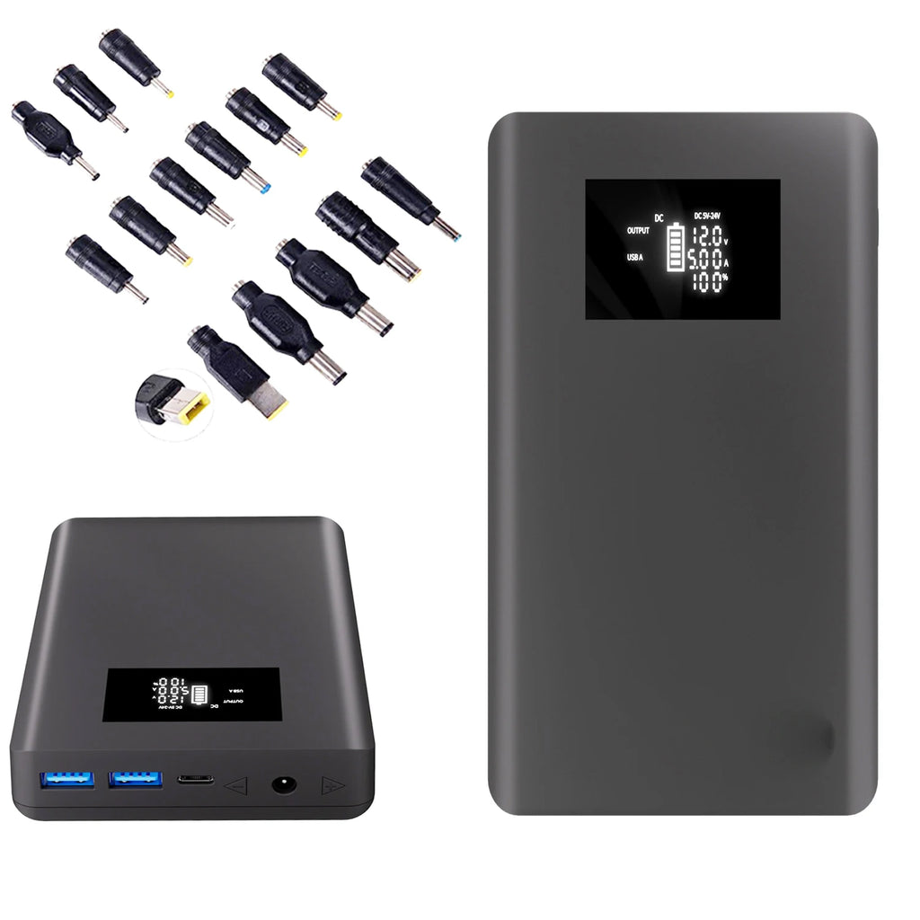DC Output 7.4V 9V 12V 15V 16V 18V 19V 20V 24V 1A 2A 3A 4A 5A Battery Pack Power Bank for LED Strip/CCTV Camera/Telescope/Laptop