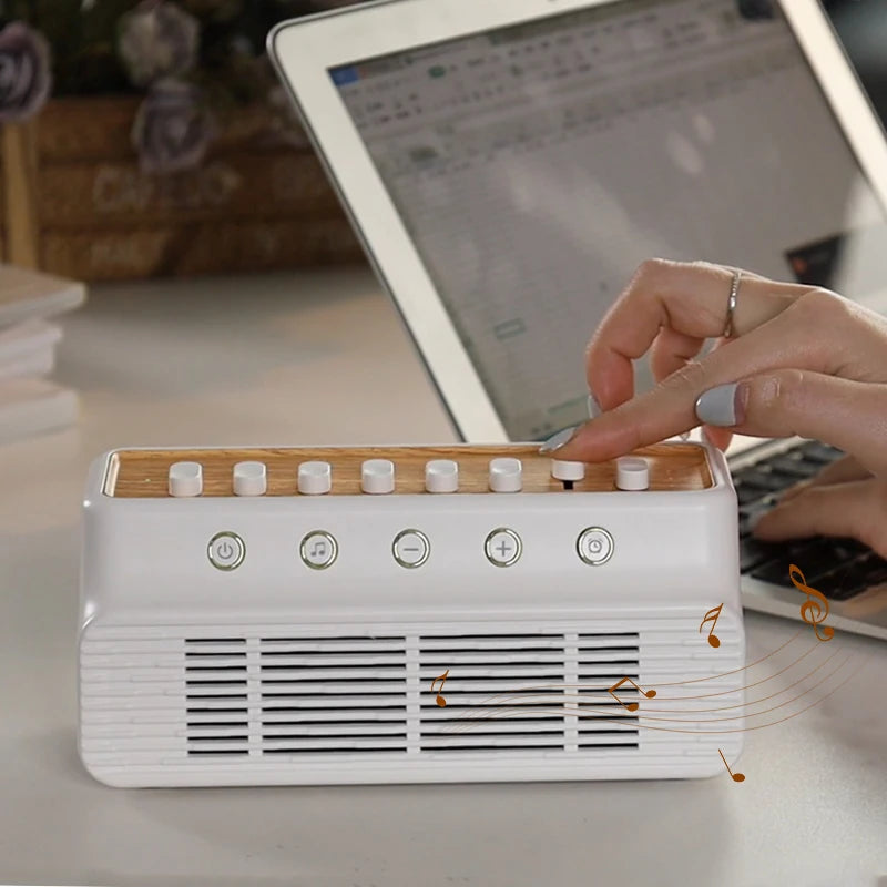 Portable USB Rechargeable Natural Sound Wireless Speaker White Noise Machine for Adult Sleeping