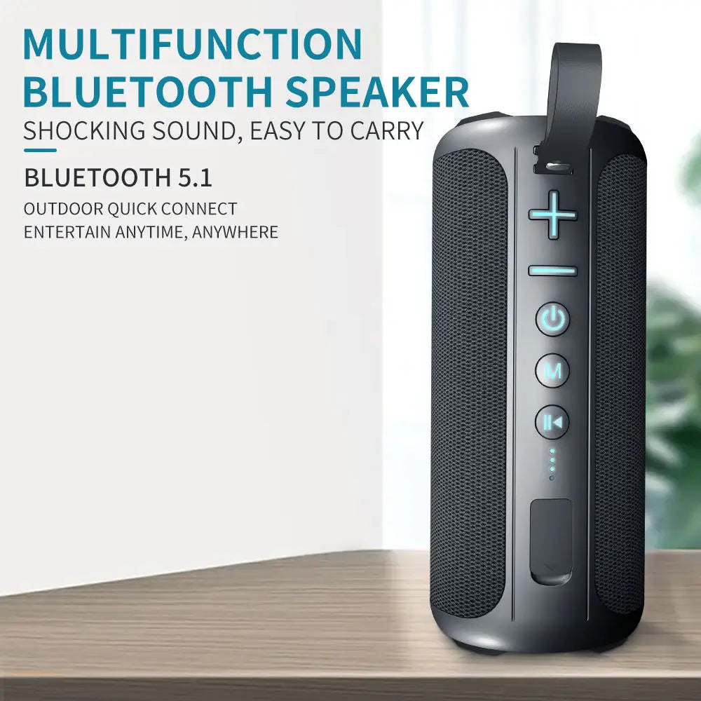 S7X RGB Portable  Speaker 20W Loud Sound Waterproof 12H Playtime TWS Pairing TF Card Type-C Charging
