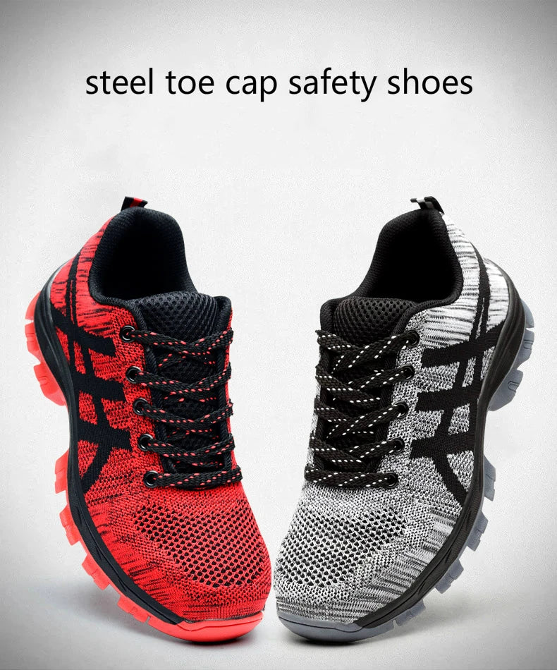 Work Sneakers Men Indestructible Steel Toe Work Shoes Safety Boot Men Shoes Anti-puncture Breathable Working Shoes For Men 48 50