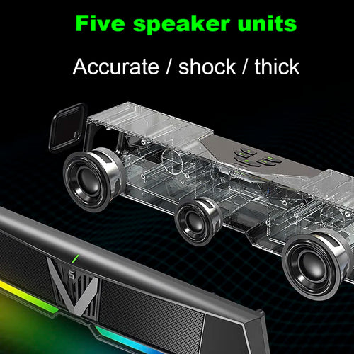 2.0 Ch Small Bluetooth Soundbar Home Theater System High Quality Audio Experience for Computer