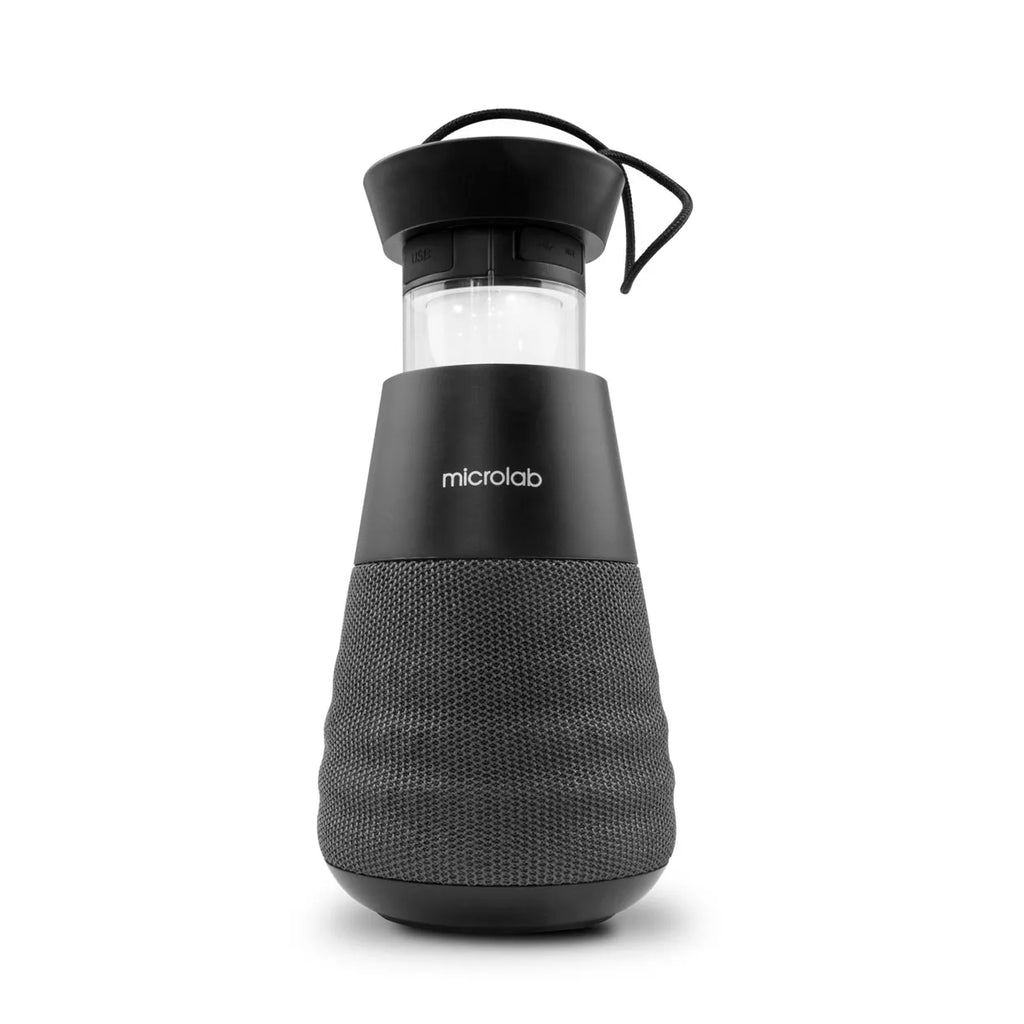 Microlab Lighthouse Bluetooth Camping Lantern IP65 Waterproof Outdoor Speaker with 5000mAh Power,TWS Pairing,Colorful Lights