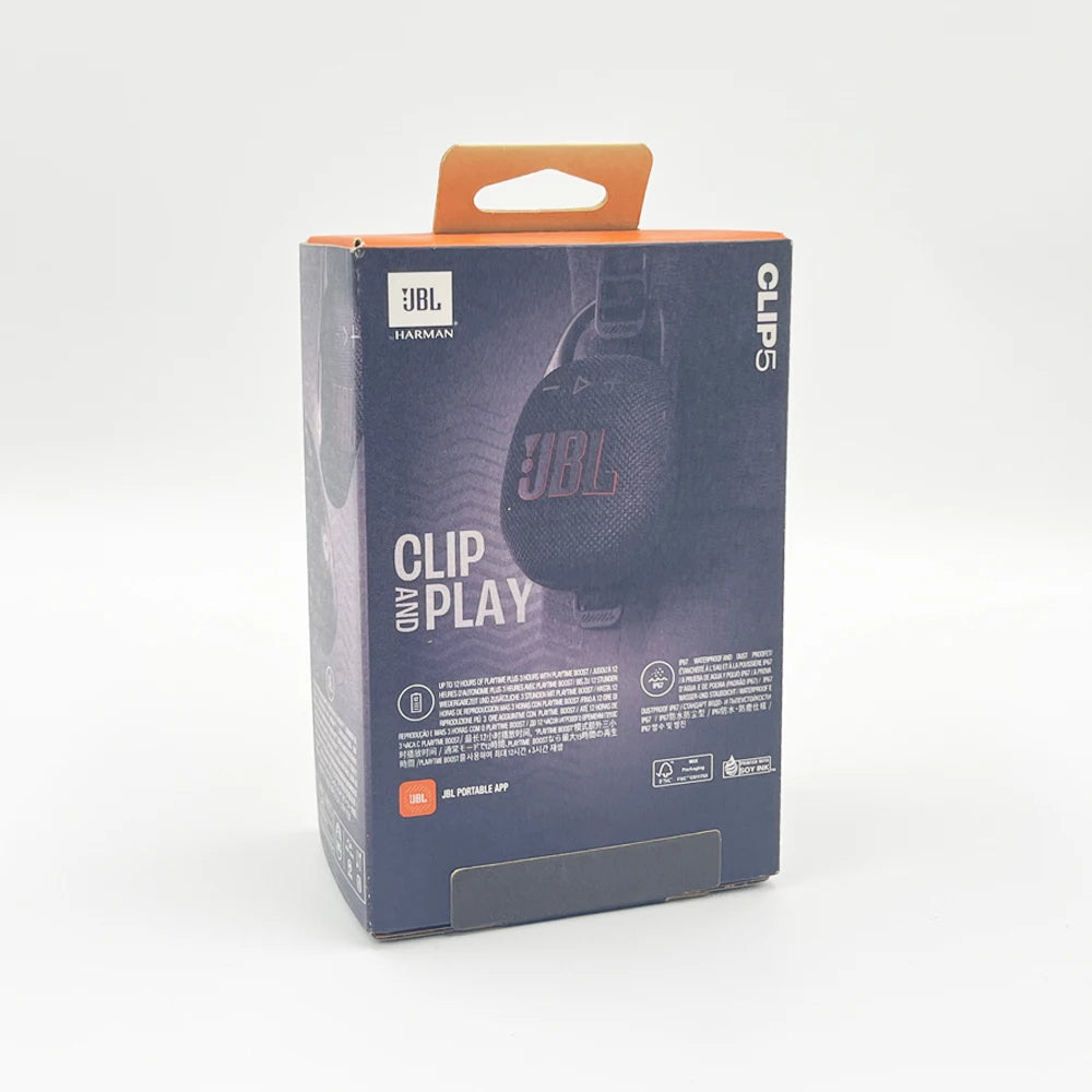 JBL Clip 5 Clip5 Ultra Portable Bluetooth Speaker Outdoor Mini Speaker Multi-Speaker Connection IP67 Waterproof 12 Hour Playtime