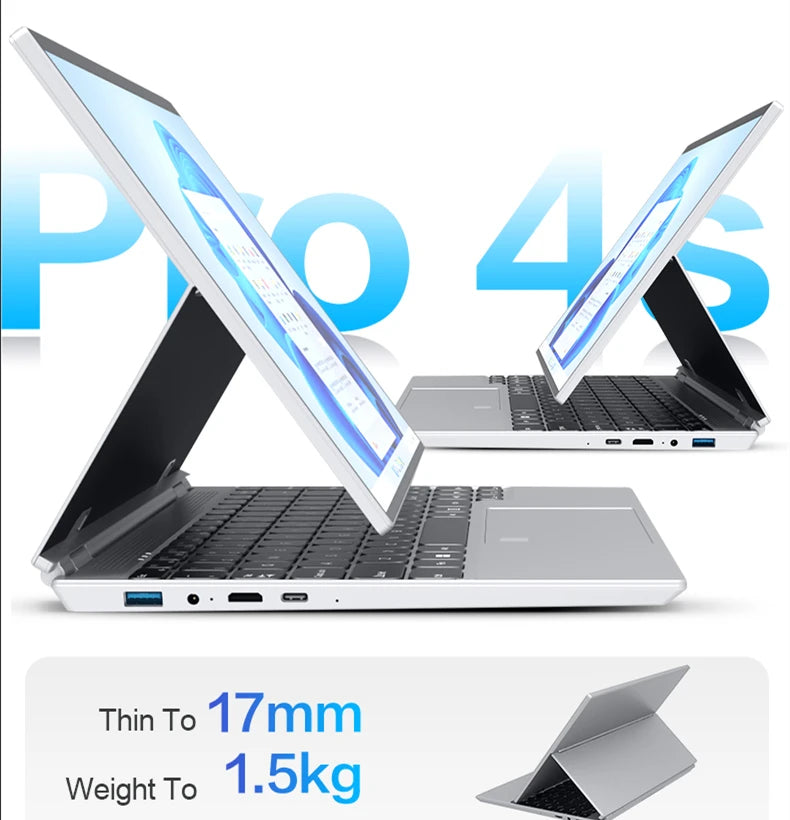 Crelander 14 Inch Mini Laptops Intel N5105 Touch Screen 16GB Tablet PC Fingerprint Recognition Notebook Personal Business Laptop