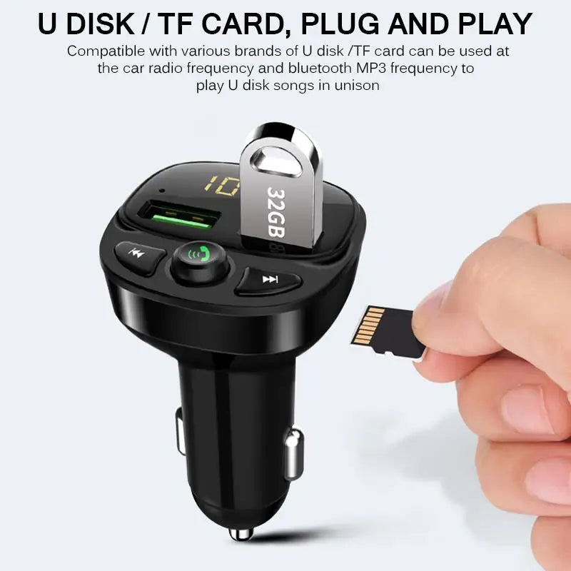 2026 Dropshipping Products Best Selling Auto Mp3 Player Music Adapter Dual USB Charger BT Handsfree Car Kit FM Radio Transmitter
