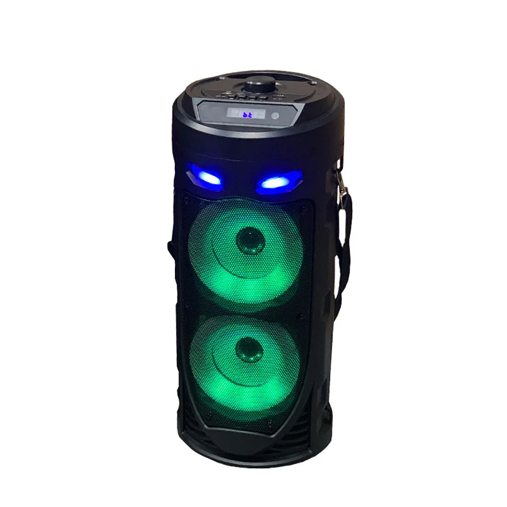 Double 4 Inch DJ Music Loud Sub Woofer Portable Professional Speaker for Garden Parties Big Outdoor Concerts
