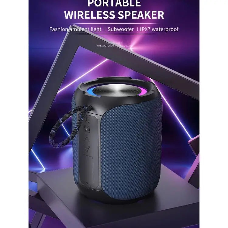 2024 Hot Selling Modern Durable for Wireless Battery High Quality Loud Portable Outdoor Waterproof Speaker Clock RGB LED