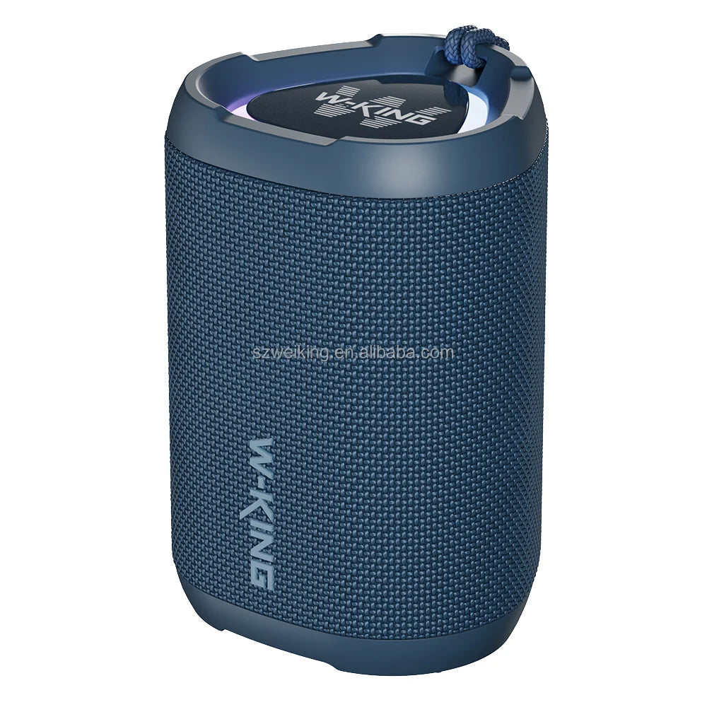 Wholesale W-KING D110 Portable Speaker IPX7 Waterproof Wireless Speaker Outdoor Bluetooth Mini Boombox RGB TF Card Play