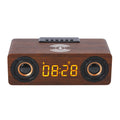 Custom 5.1 BT Smart Wireless Speakers with Surround Sound High-Fidelity Bass Mini Wooden WiFi Alarm Clock with Wireless Charging