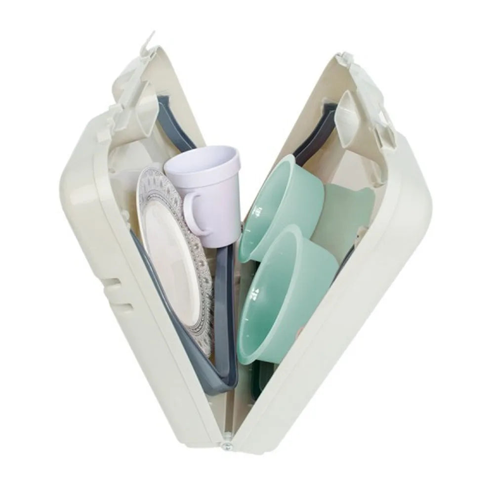 Folding Lap Desk with Storage Case  Multifunctional Folding Table Storage Case  Portable Plastic Mini Desk Camp Picnic Travel