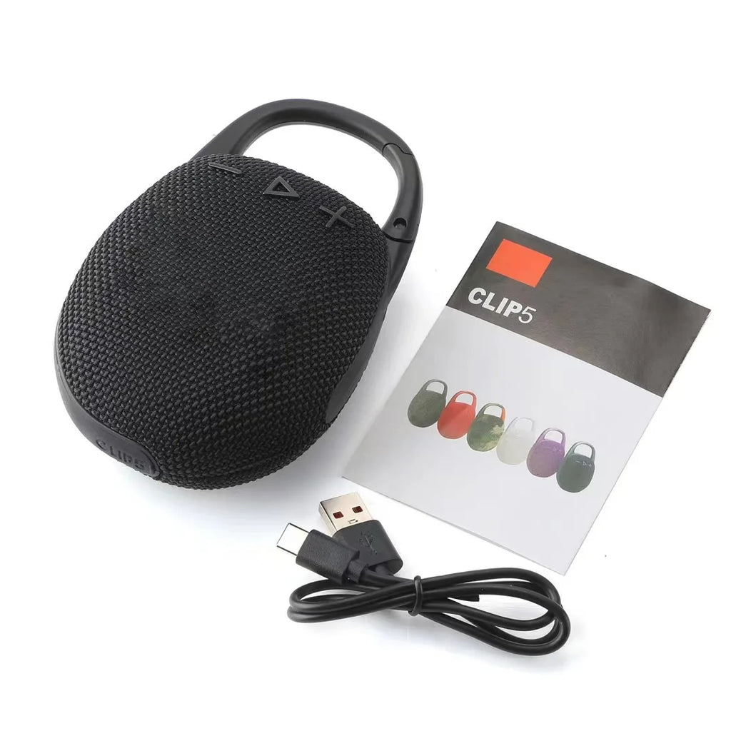 CLIP5 Portable Outdoor  Speaker Mini Bass Wireless with Waterproof Plug-in Cross-Border New Product Powered by Battery