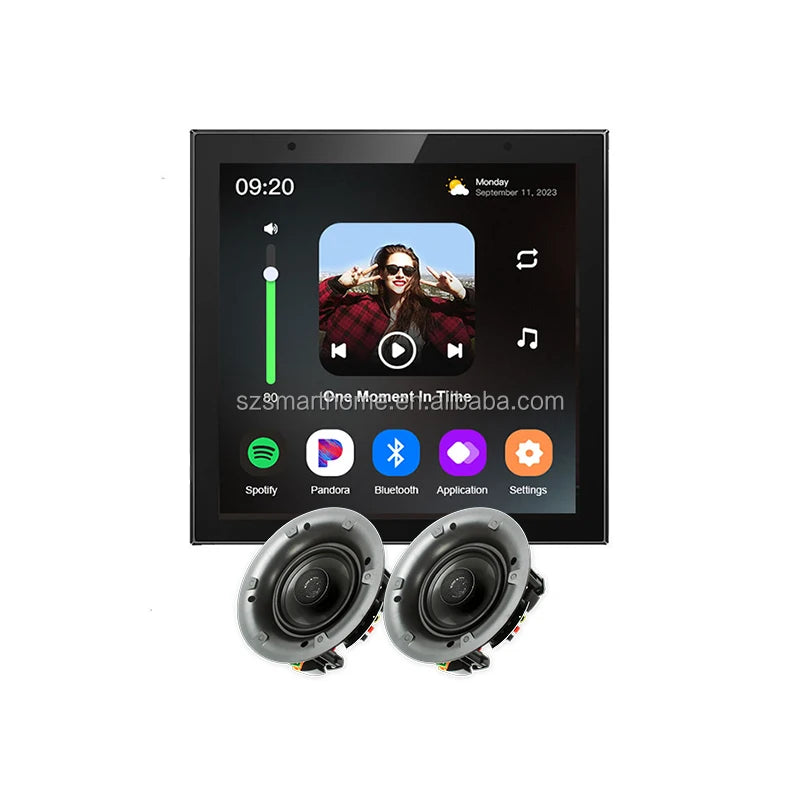WiFi Smart Home Stereo Amplifier 2 Channel 2X25w 4 Inch Touch Screen in Bluetooths Mini Wifi Home Theatre Wall Amplifier