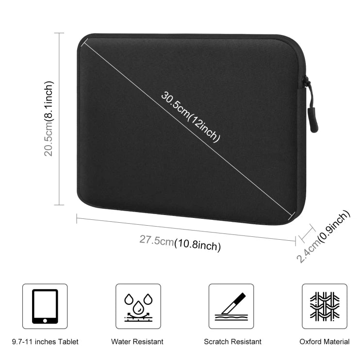 OEM HAWEEL 9.7-11.0 Inch Laptop Carrying Bag Sleeve Case with Zipper Briefcase Fabric Tablet Sleeve Case