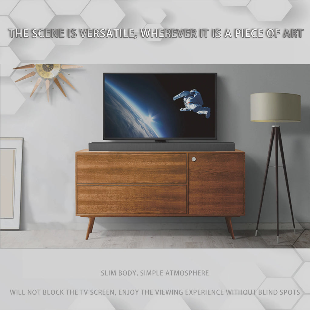 BS-18A Sound Bars for TV with FM, 54W Wireless Soundbar Speaker V5.0 Home Theater Surround Sound System TF Card/Aux/RCA