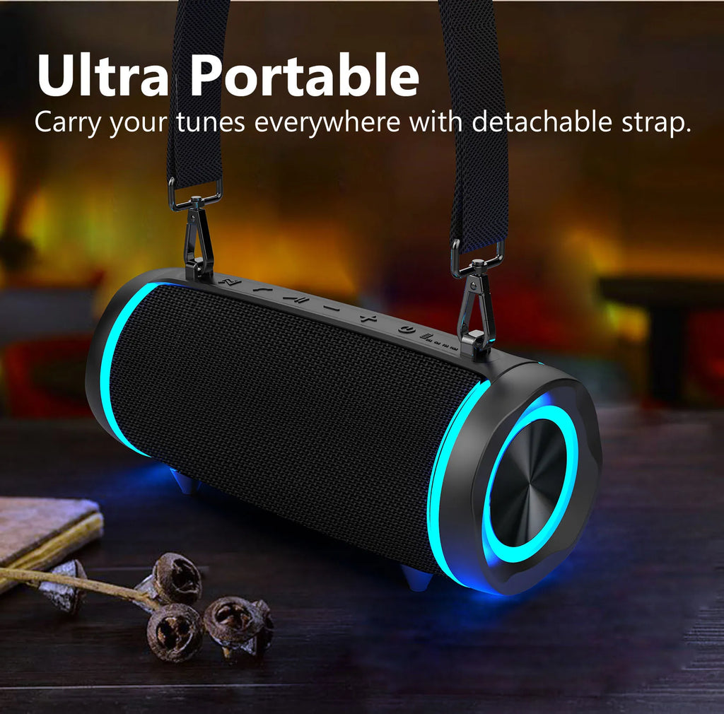 Outdoor Subwoofer High Quality Portable  Wireless Speaker Sound Bar with Dual Heavy Bass Radiators IPX7 Bluetooths Speaker