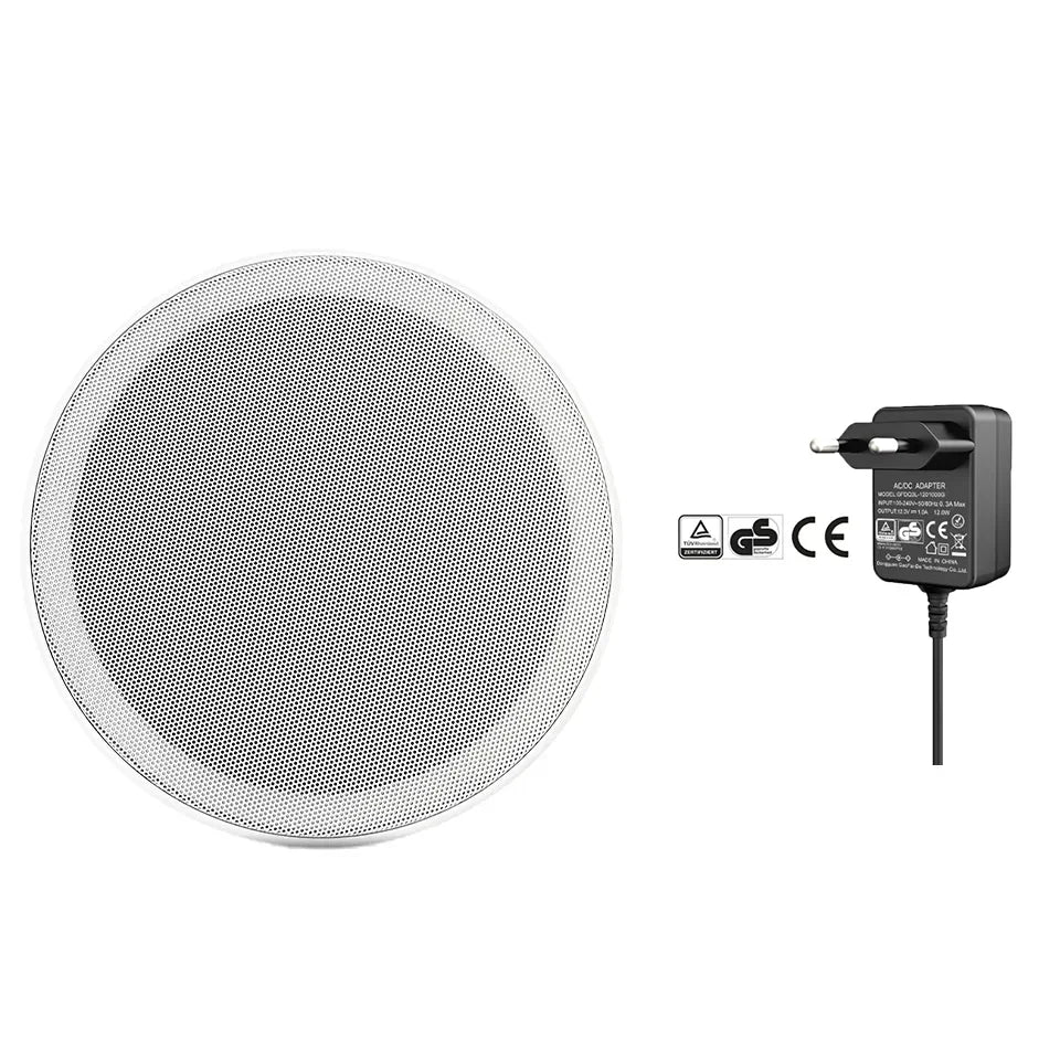 6-Inch 15W Active Load Indoor Audio Ceiling Speaker Waterproof Digital Class D Amplifier for Bluetooth Home Theatre 15W Battery