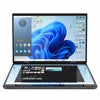 2025 New 14.1"+14.1" Dual Touch Screen Metal Yoga Laptop Intel Celeron N100 Win 11 Pro Business Office Education IPS 360 Flip
