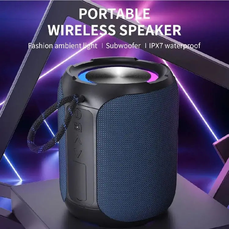 2024 Hot Selling Modern Durable for Wireless Battery High Quality Loud Portable Outdoor Waterproof Speaker Clock RGB LED