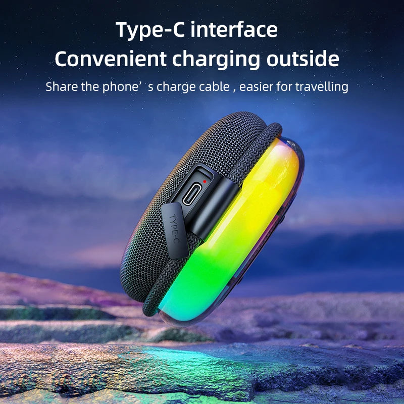 High Quality RGB Loudspeaker Waterproof Portable Party Speaker Powerful Bass Wireless Blue Tooth Speaker