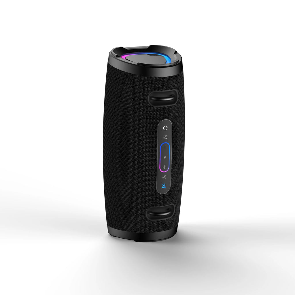 SODLK T90K 100W Karaoke Machine with 2 Wireless Microphones, IPX6 Waterproof Speaker with Shoulder Strap Supports USB, AUX, TWS