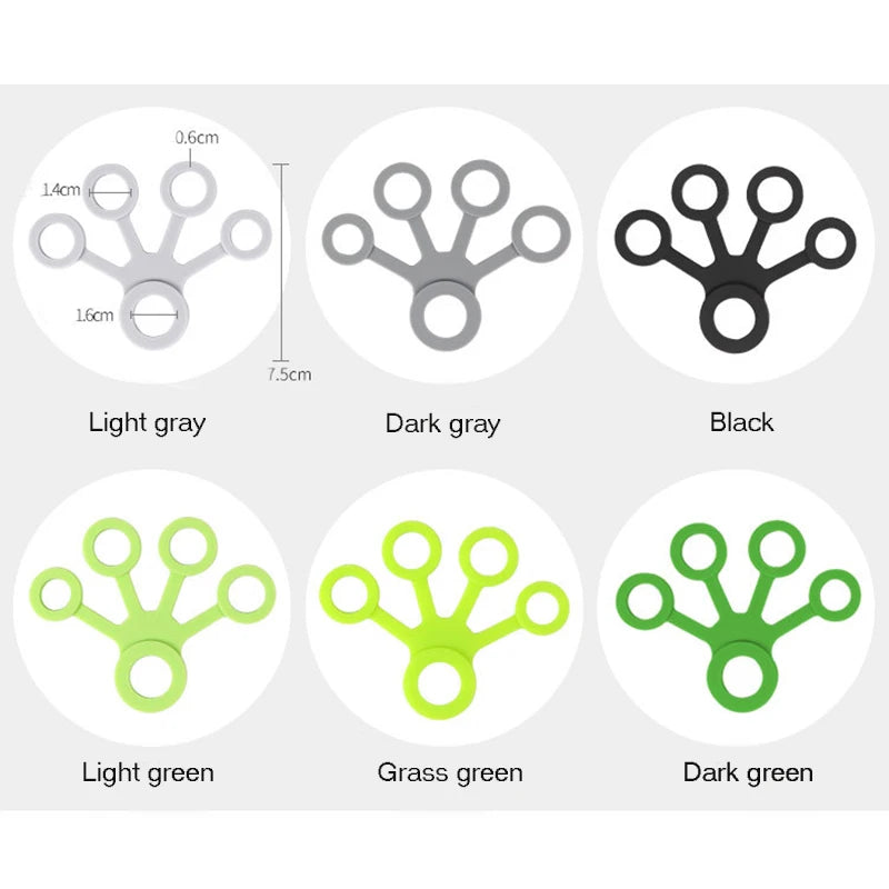 Hand Gripper Silicone Finger Expander Exercise Hand Grip Wrist Strength Trainer Finger Exerciser Resistance Bands Fitness Massag