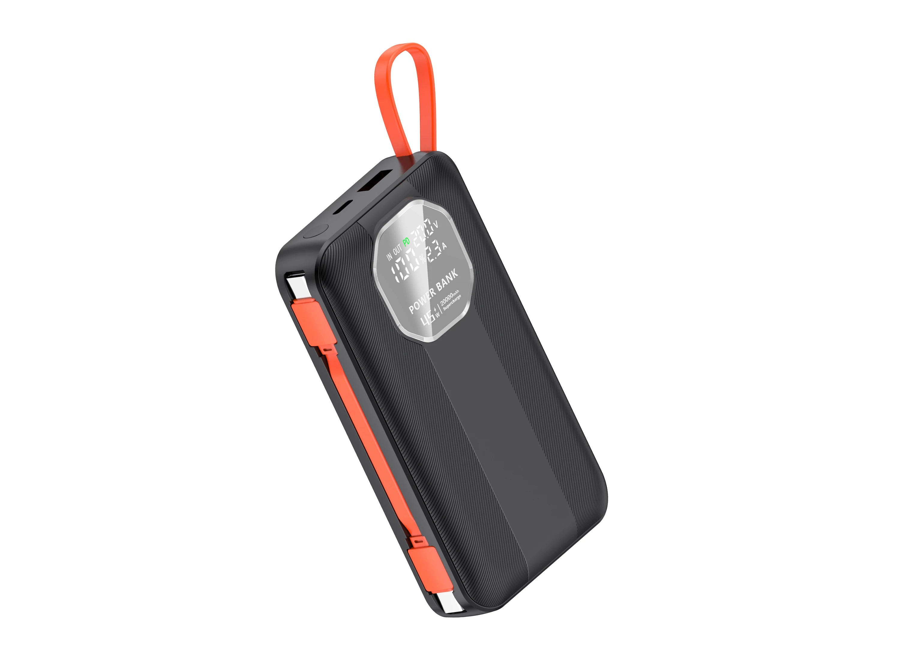 OEM/ODM Super Fast Charging PD 45W Built-in Cable Portable Phone Mobile Charger Power Bank 20000mah Mini Power Bank for Laptop