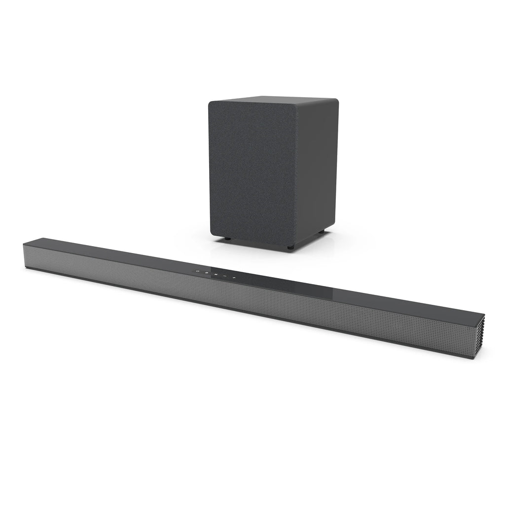 84W TV Sound Bar with Subwoofer Box Soundbar 2.1 Wireless Speaker Home Theater Surround Sound System Aux/USB/Optical/Coaxial/RCA