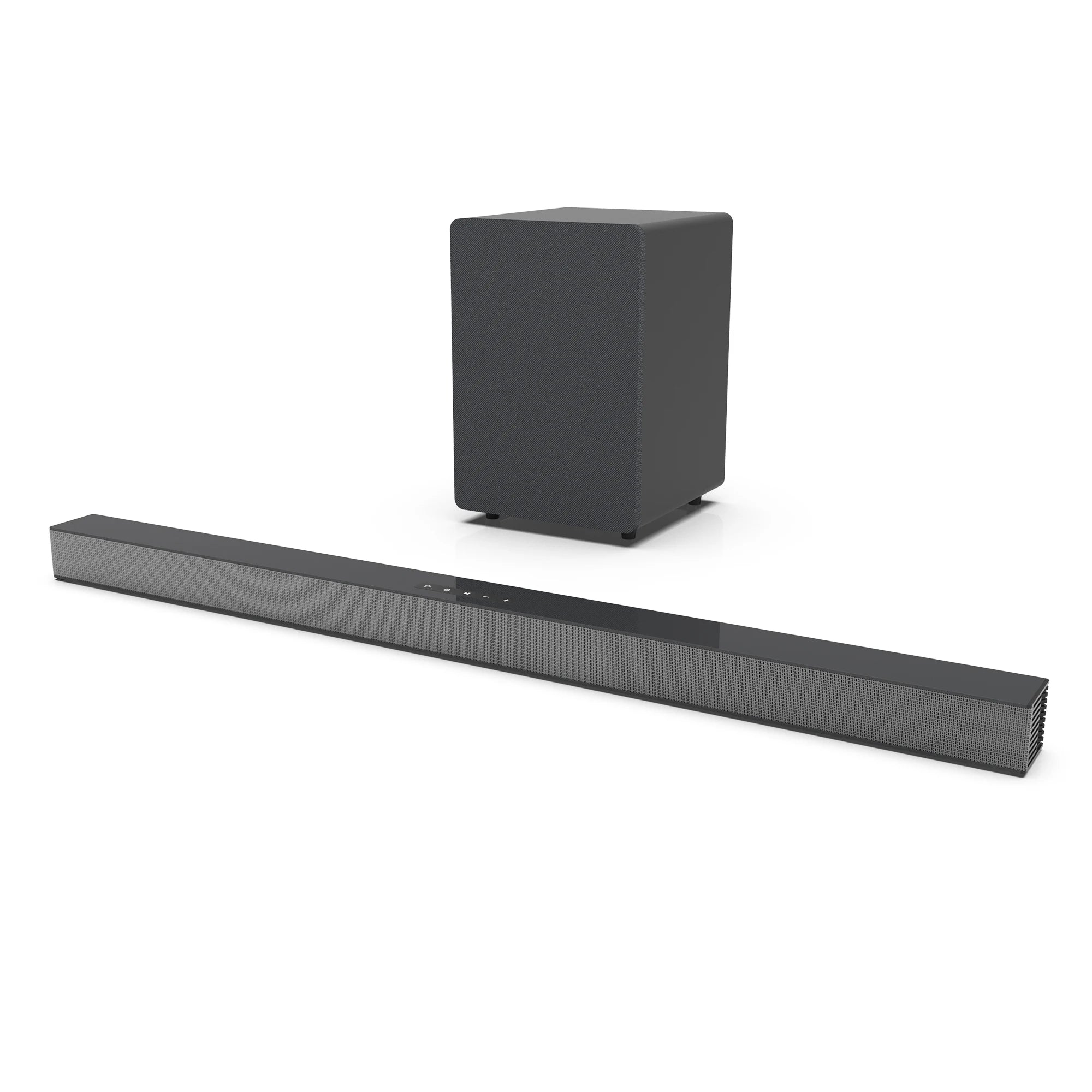 84W TV Sound Bar with Subwoofer Box Soundbar 2.1 Wireless Speaker Home Theater Surround Sound System Aux/USB/Optical/Coaxial/RCA