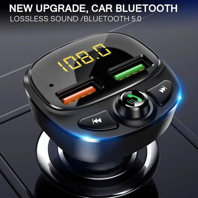 2026 Dropshipping Products Best Selling Auto Mp3 Player Music Adapter Dual USB Charger BT Handsfree Car Kit FM Radio Transmitter