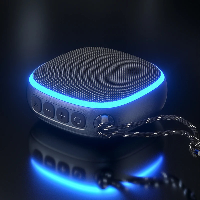 Rockmia 6W EBS-309 New Mini Portable Magnetic Speaker for 5.4 RGB Light Waterproof IPX4 PC Gaming Brand Mobile Phone