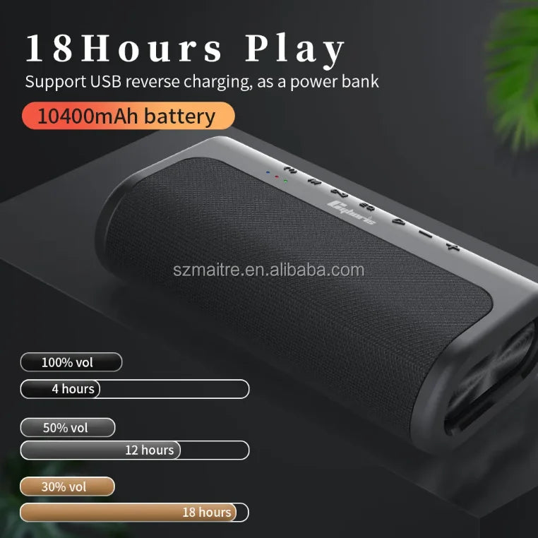 Newest Portable Speaker 80W High-power DSP Subwoofer Wireless Portable TWS Outdoor Bluetooth Speaker