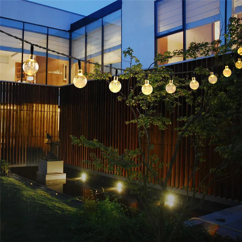 String Light Solar 100 LEDs Fairy Lights Outdoor Garden Wedding Decoration Lamp 12M/13M IP65 Waterproof Garland Furniture Light
