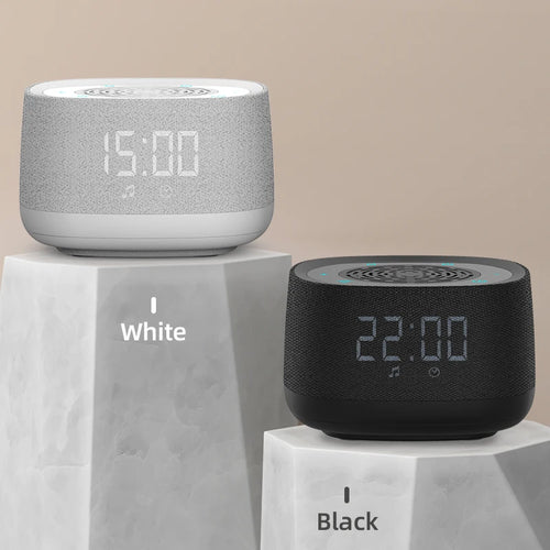2-in-1 Bluetooth Speaker Alarm Clock White Noise Speaker Designed to Improve Sleep Quality, Soothe and Relax the Mind