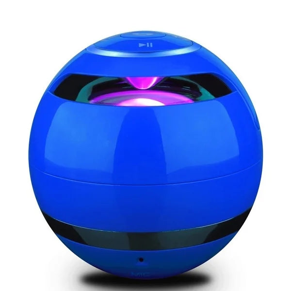 2026 Dropshipping Shopify Hot Factory Price Led A18 Ball LED Mini Bass Portable Wireless BT Speaker  with FM Radio TF Mic USB