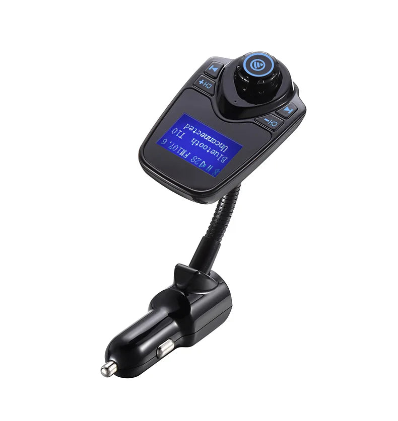 2026 Drop Shipping Product T10 Car Kit Handsfree Set FM Transmitter Car MP3 Music Player Audio Adapter 5V 2.1A USB Charger Fast