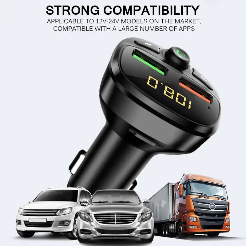 2026 Dropshipping Products Best Selling Auto Mp3 Player Music Adapter Dual USB Charger BT Handsfree Car Kit FM Radio Transmitter