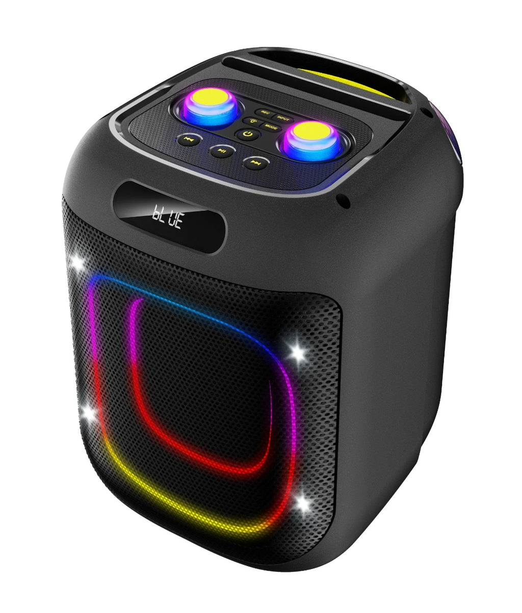 RGB PartyBox 40W Power Wireless Bluetooth Party Speaker Sound Equipment for Home & Studio Sound System With Microphone