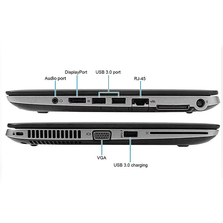 1 95% New EliteBook 820 G1 Laptop Intel Core I5 8GB Ram 128G SSD 12.5 Inch Cheap Business Computer Notebook Pc for Study