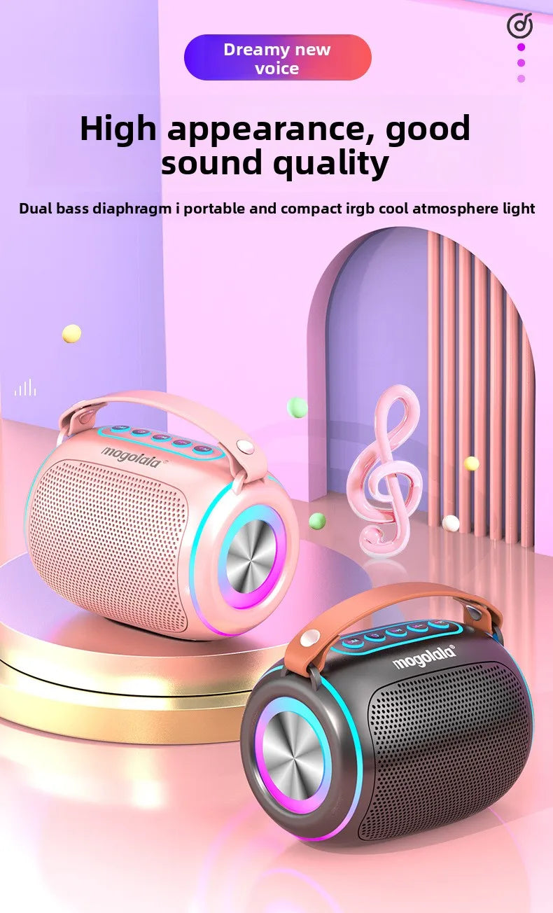 High Volume Long Battery Life Bluetooth Speaker Heavy Bass for Home Outdoor Use Easy Carry Wireless Speaker 10m Range
