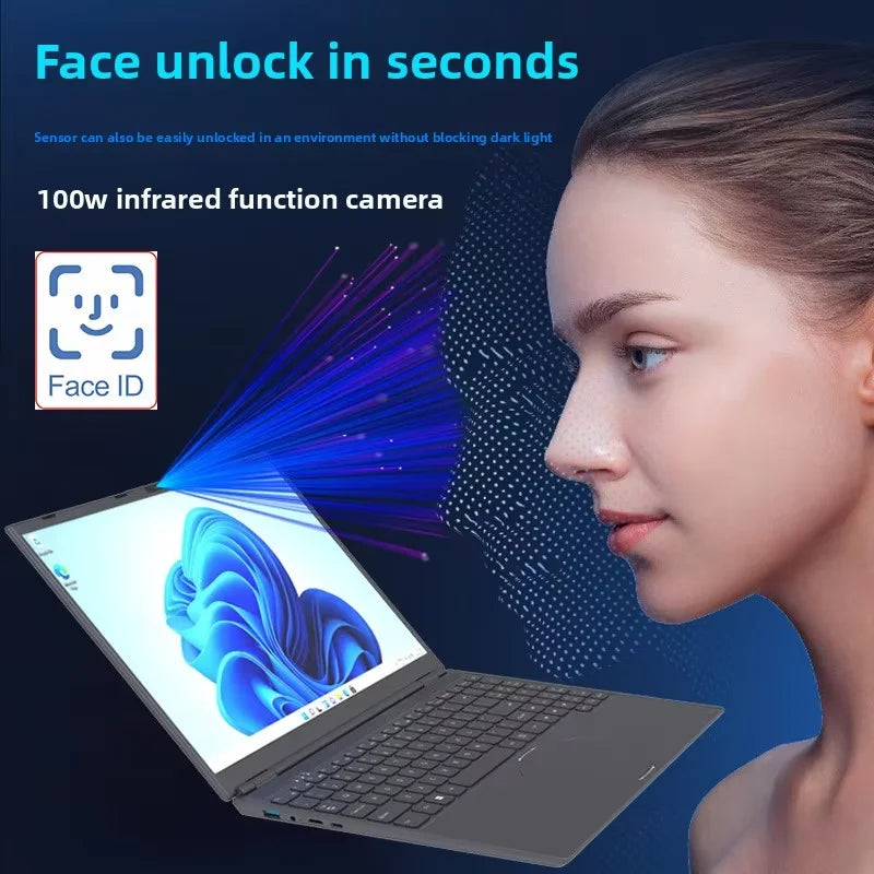 High Quality 16 Inch Win 11 Business Laptop 32GB 1TB SSD Intel I3 8109U Processor English Keyboard IPS Panel 165Hz New