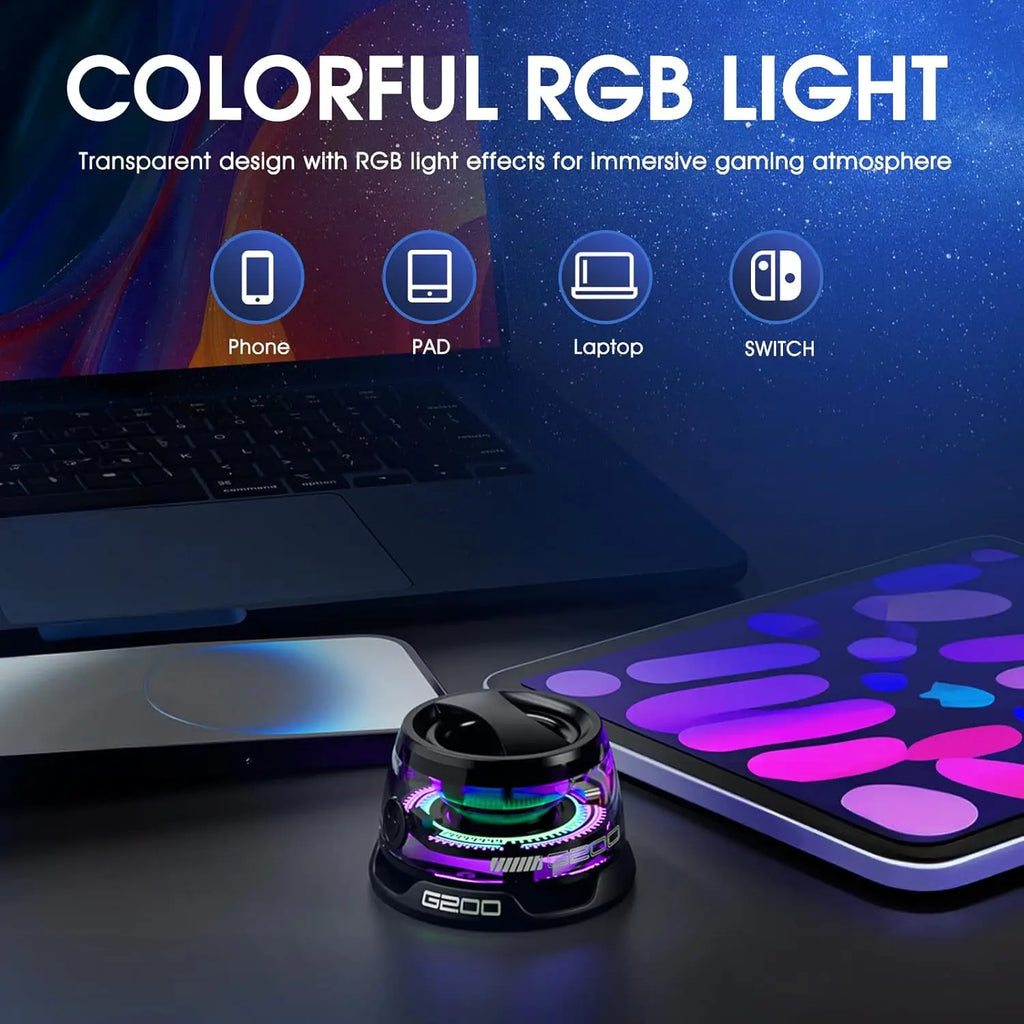 Stylish Mini Magnetic Bluetooth Speaker 5W RGB Lights Clear Sound Compact Easy to Carry for Home Office Outdoor Enthusiasts