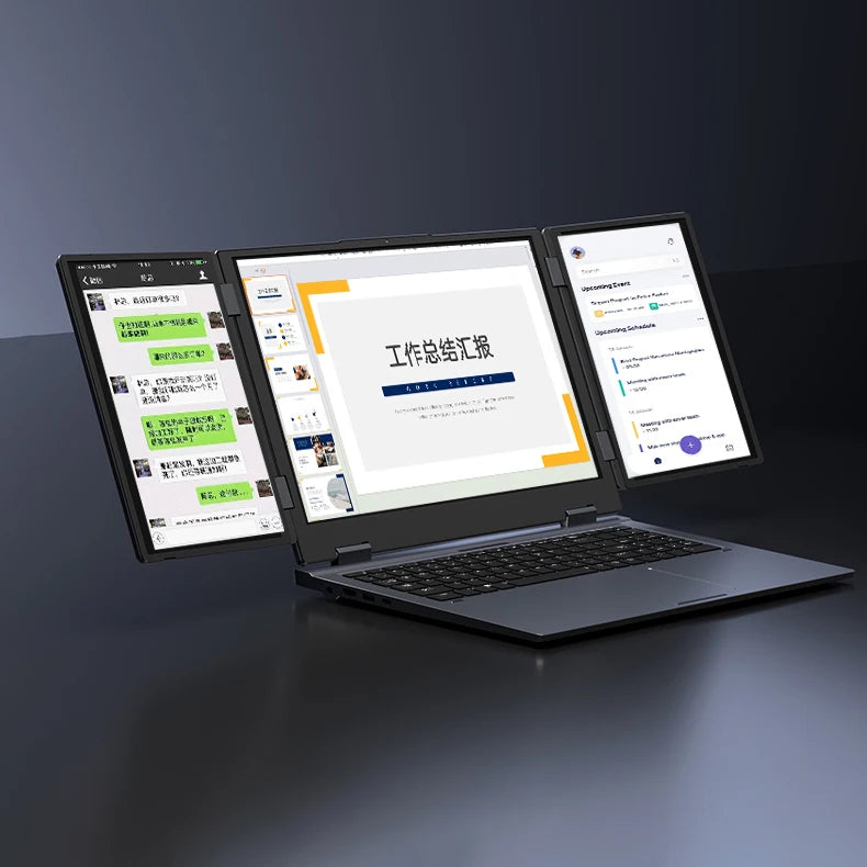 Business Laptops 16 Inch Dual 10.5 Inch Triple Screen Display Laptop Core I7 1260P Max 64GB DDR4 4TB SSD Laptop