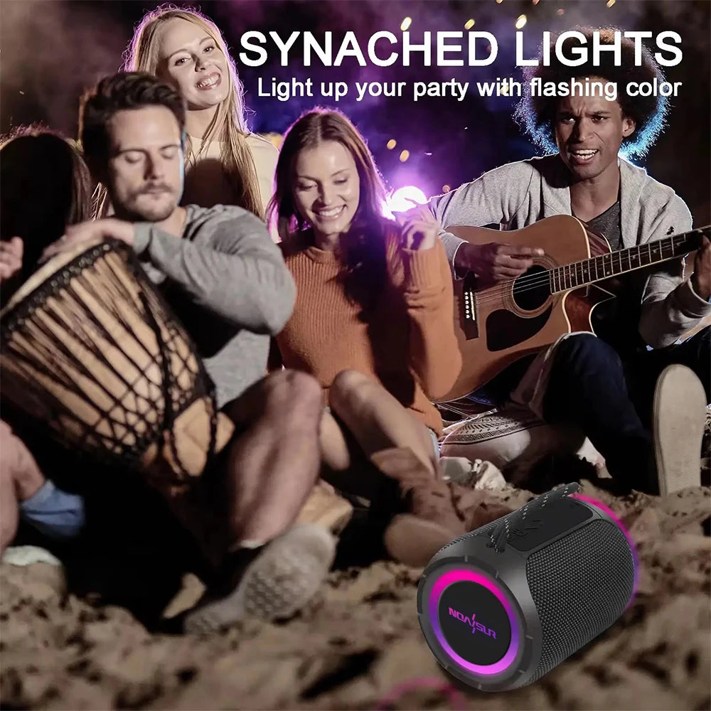 40W Powerful Heavy Bass Home Theater Subwoofer Computer Mini Led Speaker Waterproof Music Wireless Audio Bluetooth Speakers