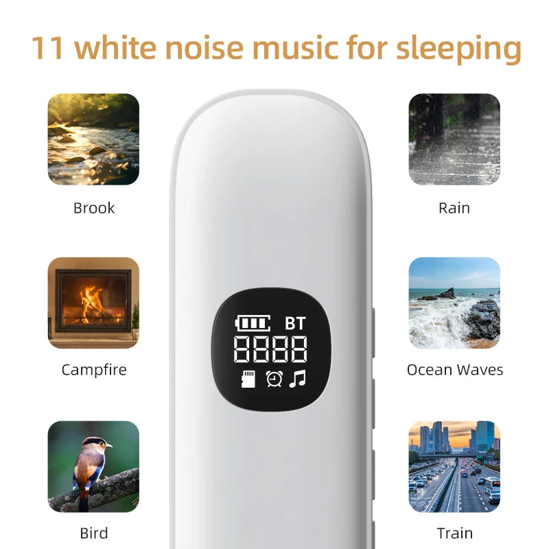 Friendly Portable Bedtime Audio Player with White Noise Under the Pillow Bluetooth Sleep Speaker