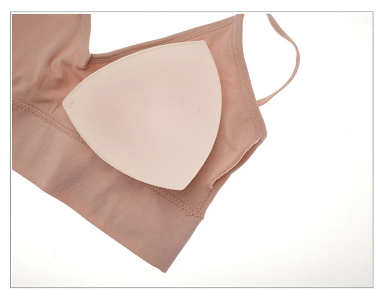 CINOON Women Seamless Bra Set Sexy Thong Low Waist Panties Wire Free Bra Bralette Lingerie Brassiere Cotton Female Underwear Set