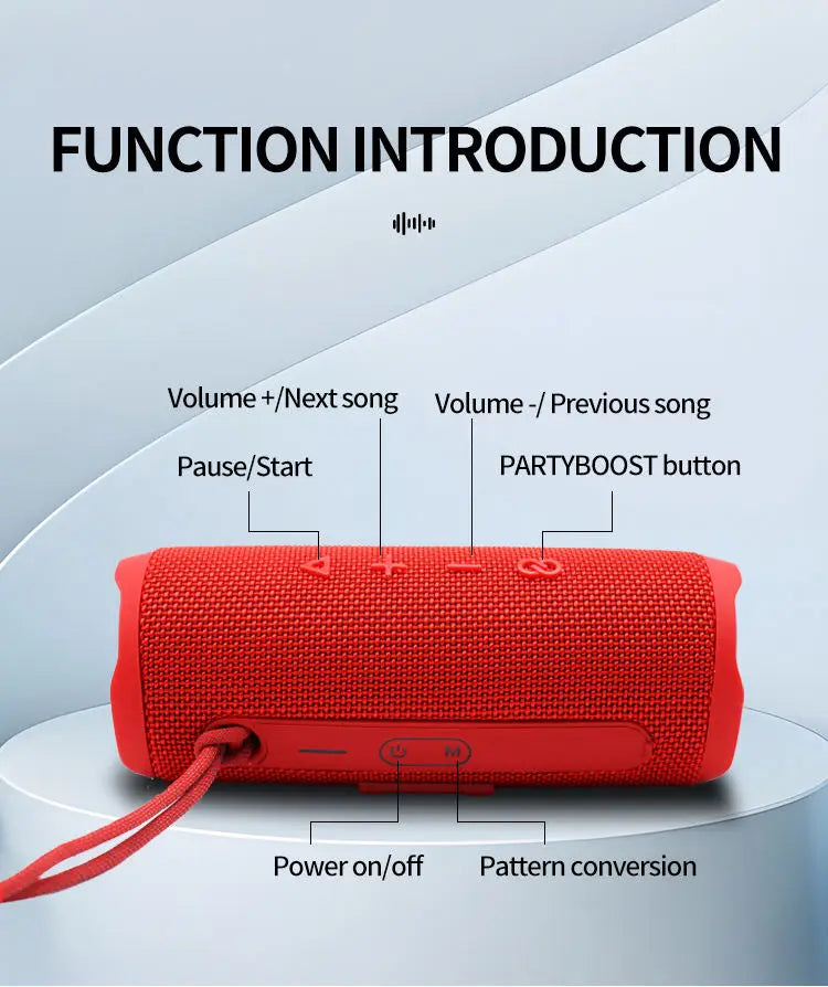 Fitness Cycling Wireless Blue Tooth Subwoofer Speaker Party Home Theater Waterproof and Dust Mobile Connected bluetooth Speaker