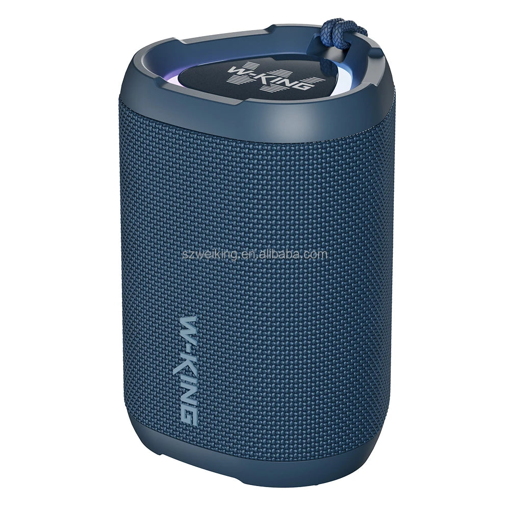 Wholesale W-KING D110 Portable Speaker IPX7 Waterproof Wireless Speaker Outdoor Bluetooth Mini Boombox RGB TF Card Play