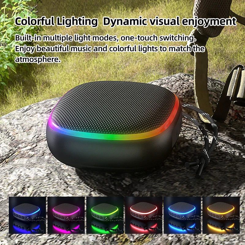 IPX5 Magnetic Mount Golf Cart Bluetooth Speaker with Strap Outdoor Sporty Portable Mini Golf Speaker with Magnetic