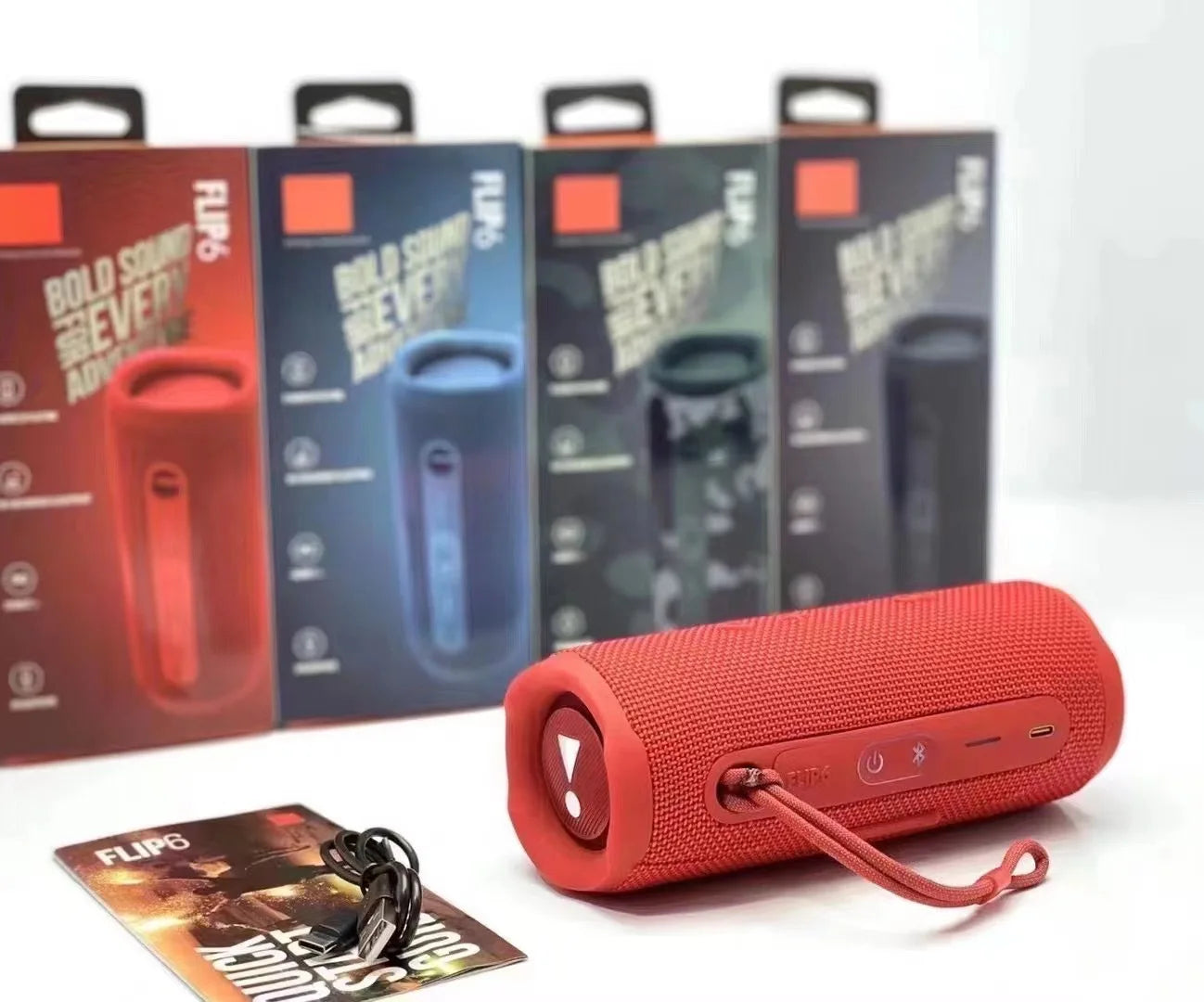 Flip6 Speaker Mini Portable 10W Wireless Music Player Waterproof Outdoor Sport Boombox Speakers for Home Gift Partybox Flip Box